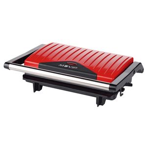 REACONDICIONADA SANDWICHERA INOX GRILL 750W ROJA MUVIP - MV0344-1