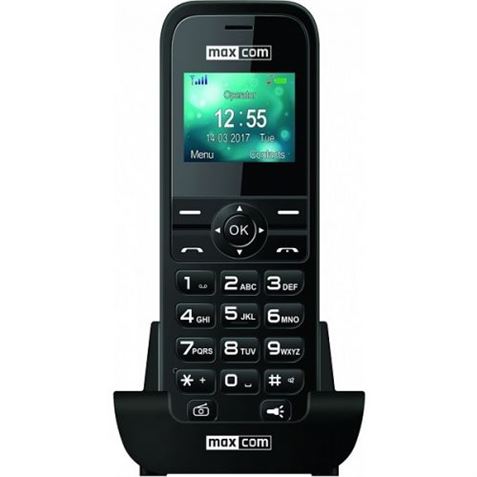 TELEFONO FIJO INALAMBRICO CON SIM 3G MM36D MAXCOM NEGRO
