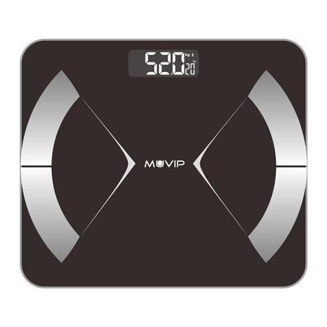 REACONDICIONADA BASCULA DIGITAL BODY MUSCLE BLUETOOTH MUVIP - MV0142