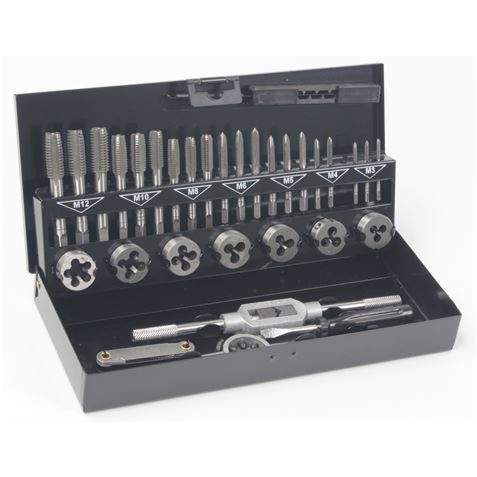 JUEGO MACHOS Y COJINETES 32 PCS MADER - 61106-1