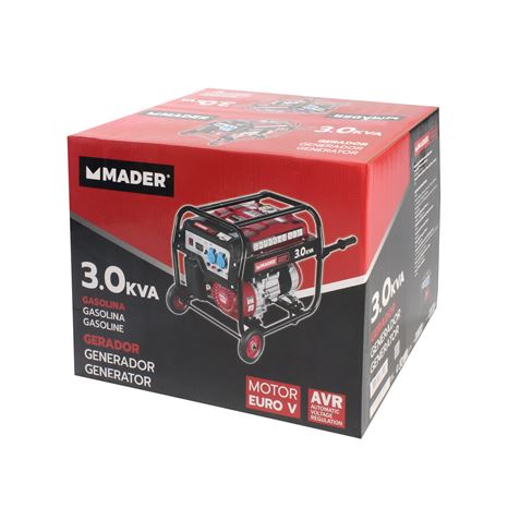 GENERADOR GASOLINA MONOFASICO 3.0 Kva MADER - 63610-4