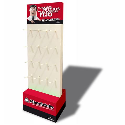 EXPOSITOR MANDATELO 2 CARAS 50X30X160