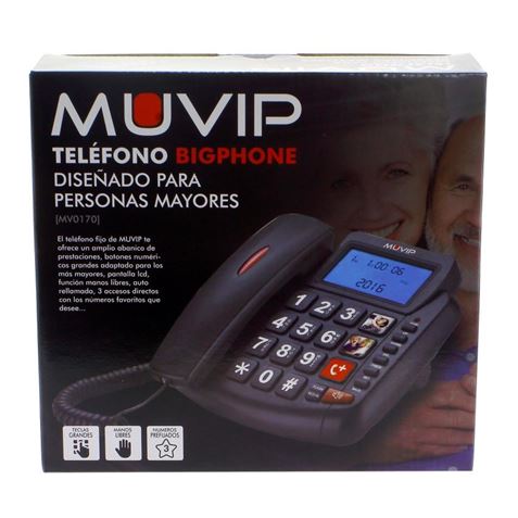 REACONDICIONADO TELEFONO PERSONAS MAYORES BIGPHONE MUVIP - MV0170-3