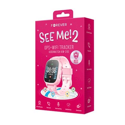 SMARTWATCH INFANTIL CON GPS KW-310 SEE ME 2 ROSA FOREVER - GSM107168-1