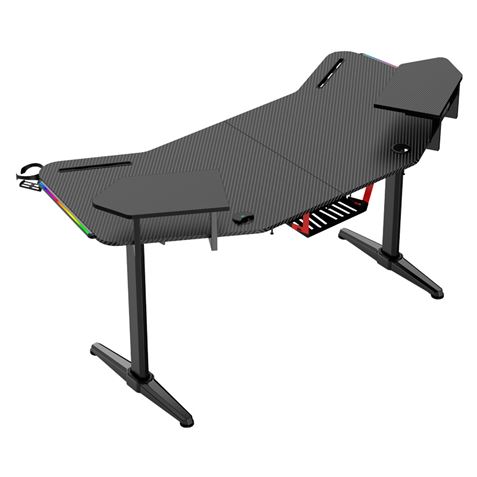 MESA GAMING PRO1500 XL FIBRA CARBONO | LUZ RGB SOUND MUVIP - MV0442-4