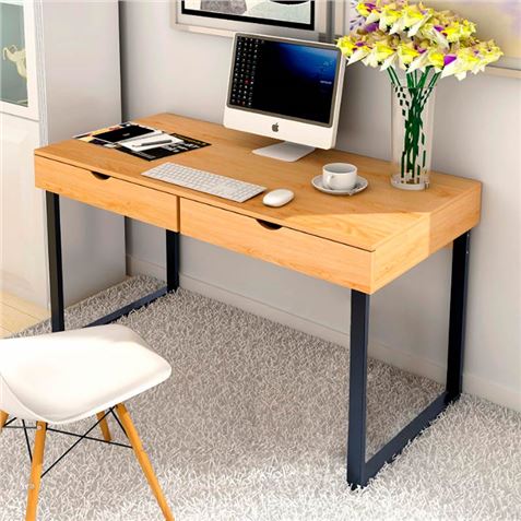 MESA DE ESCRITORIO MS200 120X55X75CM + 2 GAVETAS MUVIP - MV0410_02
