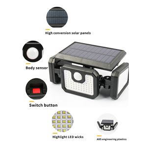 REACONDICIONADO FOCO SOLAR TRIPLE CON SENSOR 800LM ELBAT - EB0375-2