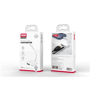 REACONDICIONADO ADAPTADOR HUB005 LIGHTNING - HDMI Y TIPO C XO - XOHUB005-4