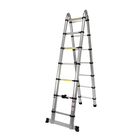 ESCALERA ARTICULADA 7+7 PELDAÑOS 4.4 MTS MADER - 10059