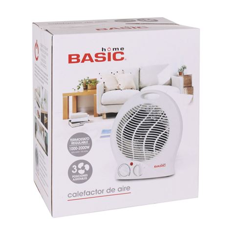 CALEFACTOR REGULABLE 1000-2000W 3 POSICIONES HOME BASIC - BE02010574534-1