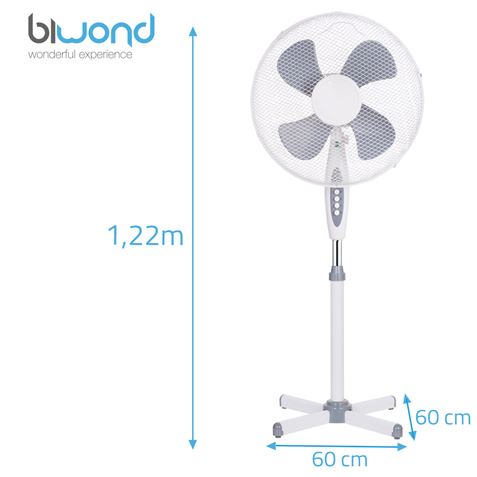 REACONDICIONADO VENTILADOR DE PIE 45W | 3VELOCIDADES | COOLFEEL BIWOND - BW0083-1