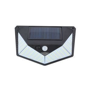 REACONDICIONADO APLIQUE LED SOLAR 250LM ILUMINACIÓN 3 CARAS NEGRO ELBAT