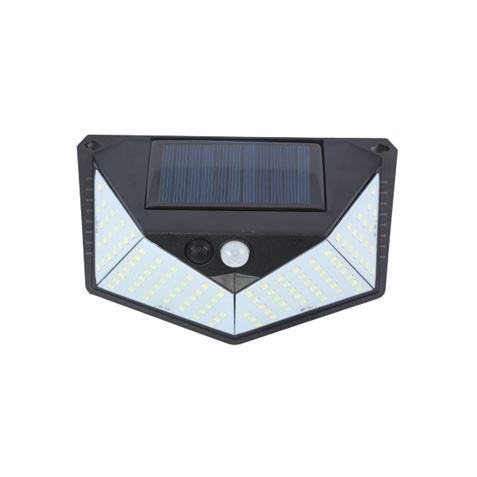 REACONDICIONADO APLIQUE LED SOLAR 250LM ILUMINACIÓN 3 CARAS NEGRO ELBAT - EB0395