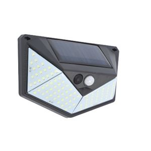 REACONDICIONADO APLIQUE LED SOLAR 250LM ILUMINACIÓN 3 CARAS NEGRO ELBAT - EB0395-1