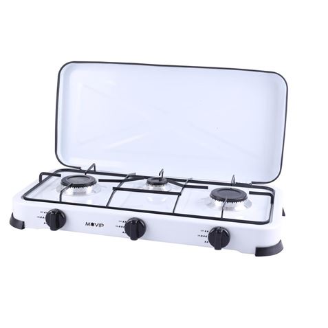 REACONDICIONADA COCINA DE GAS 3 FUEGOS BLANCA MUVIP - MV0195