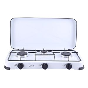 REACONDICIONADA COCINA DE GAS 3 FUEGOS BLANCA MUVIP - MV0195-1
