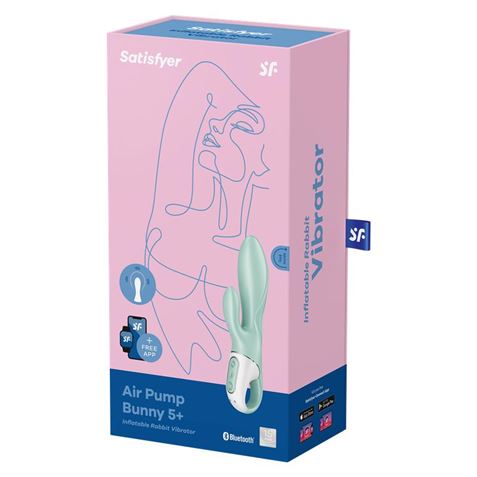 VIBRADOR AIR PUMP BUNNY 5 CON APP SATISFYER - 4061504038537-1