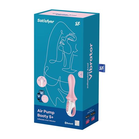 VIBRADOR ANAL AIR PUMP BOOTY 5 CON APP SATISFYER - 4061504038551-1