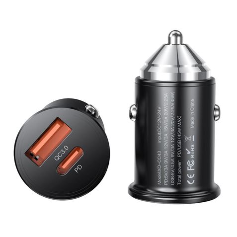 REACONDICIONADO CARGADOR MECHERO CC43 QC 3.0 45W XO - XOCC43-2 REACONDICIONADO CARGADOR MECHERO CC43 QC 3.0 45W XO - XOCC43-2