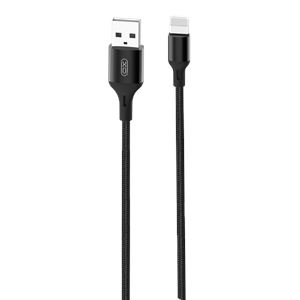 REACONDICIONADO CABLE NB143 CORDON USB - LIGHTNING | 2.4A | 2 MTR | NEGRO X