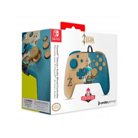 MANDO GAMEPAD FACEOFF DELUXE NINTENDO SWITHC ZELDA BREATH PDP - 708056068592-1