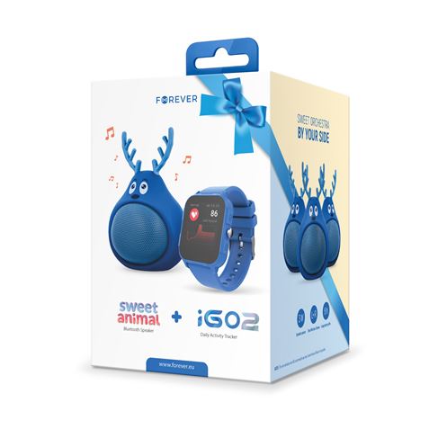 PACK ALTAVOZ ABS-100 + SMARTWATCH JW-150 AZUL FOREVER - GSM118090