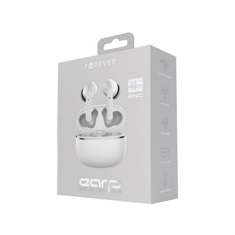 AURICULARES TWS CON CANCELACION DE RUIDO TWE-210 BLANCOS FOREVER - GSM114780-1
