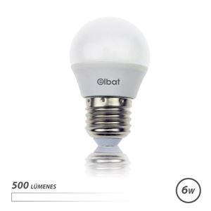 BOMBILLA LED G45 | 6W | 500LM | E27 | LUZ BLANCA | ELBAT - EB0426