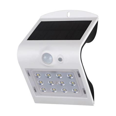 APLIQUE LED SOLAR 1.5W 220LM DOBLE ILUMINACIÓN BLANCO ELBAT - EB0436-2