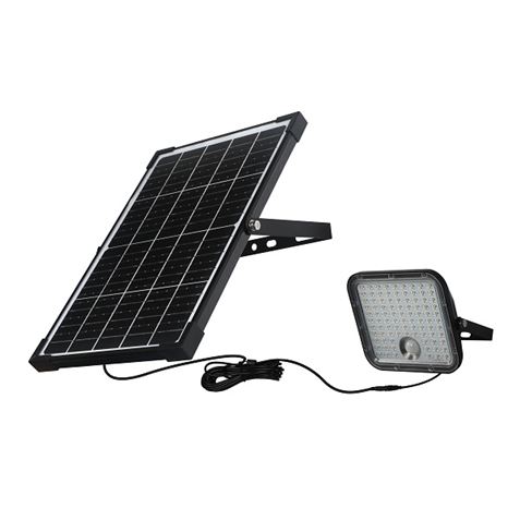 FOCO LED SOLAR 30W 4800LM CON SENSOR + MANDO ELBAT - EB0439-2