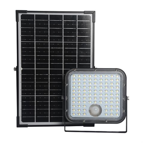 FOCO LED SOLAR 30W 4800LM CON SENSOR + MANDO ELBAT - EB0439-3