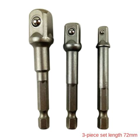 KIT 3 ADAPTADORES 1/4" HEXAGONAL A 1/4"-3/8"-1/2" BLIM - BL0262-1