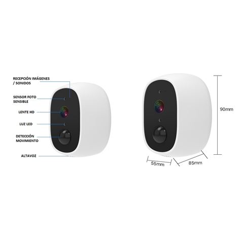 MINI CAMARA VIGILANCIA IP 2MP | WIFI | SD CAMVIEW - CV0233-5