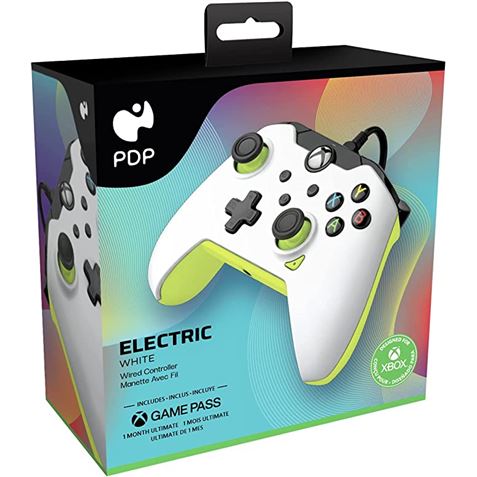 MANDO GAMEPAD PC/XBOX ELECTRIC WHITE WIRED PDP - 708056069018-1