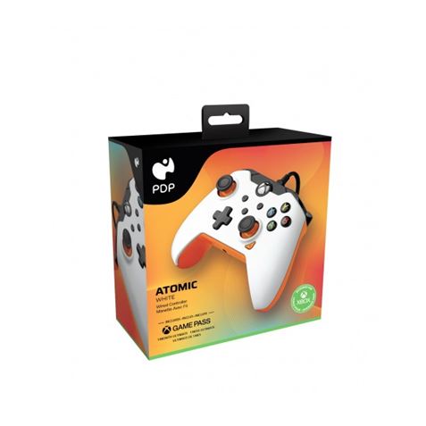 MANDO GAMEPAD PC/XBOX ATOMIC WHITE WIRED PDP - 708056069056-1