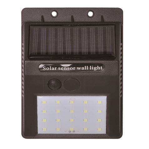 APLIQUE LED SOLAR 30LM NEGRO ELBAT - EB0393-1