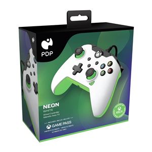 MANDO GAME PAD PC/XBOX NEON WHITE WIRED PDP - 708056069063-1