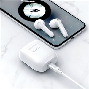 AURICULAR BLUETOOTH TWS TW948 BLANCO HAVIT - GSM115572-1