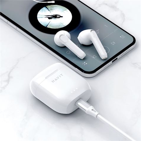 AURICULAR BLUETOOTH TWS TW948 BLANCO HAVIT - GSM115572-1