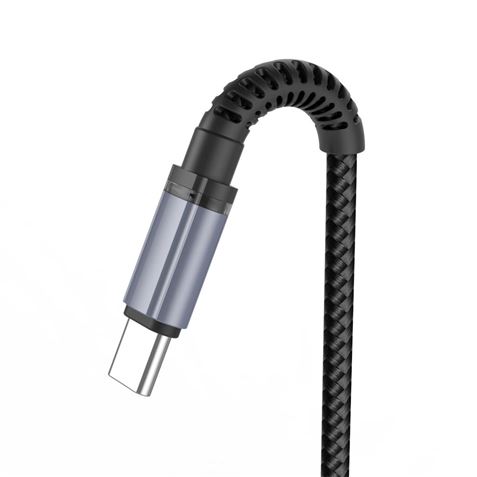 CABLE NB215 LIGHT CARGA RAPIDA 2A TIPO C A USB | 1 METRO | NEGRO - XONB215TC-1