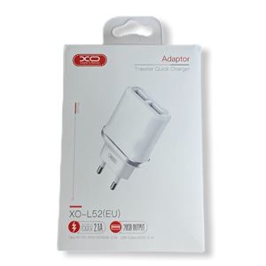 REACONDICIONADO CARGADOR DE CORRIENTE L52 2.1A | 2XUSB | XO - XOL52WH-1