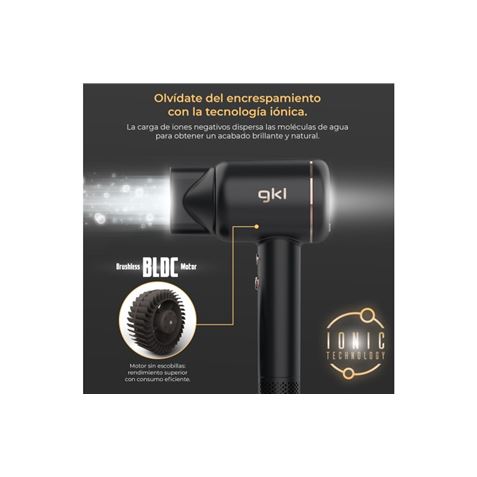 SECADOR DE PELO PROFESIONAL 1600W IÓNICO CON DISPLAY GKL - ONYXMART-3