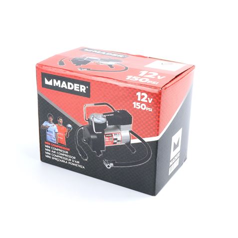 MINI COMPRESOR AIRE 150PSI, 12V MADER - 63660-1