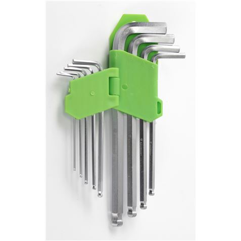 JUEGO LLAVES ALLEN LARGAS BOLA 9 PCS SAURIUM - 47631-2