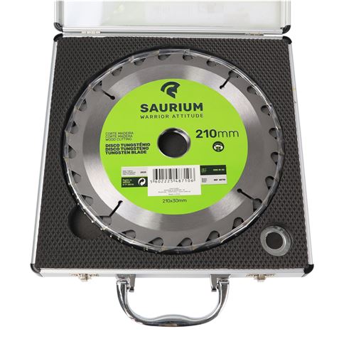 PACK 3 DISCOS CORTE MADERA PARA SIERRAS 210MM. SAURIUM - 48710-4