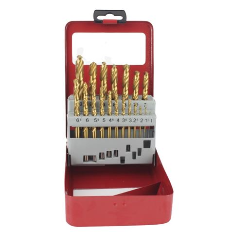 JUEGO 19 UND BROCAS TITANIO PARA METAL MADER - 95807-2