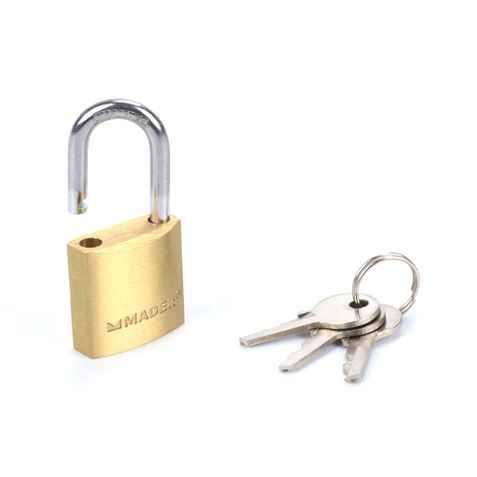 CANDADO LATON, 25 MM MADER - 31185-1