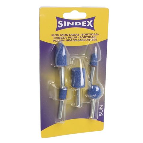 CABEZALES DE PULIR 5 PCS SINDEX - 85428