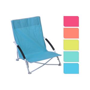 SILLA METALICA PLAYA 60X55X64CM (COLORES SURTIDOS)