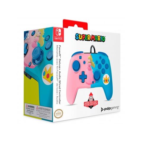 MANDO GAMEPAD FACEOFF DELUXE PEACH NINTENDO SWITCH PDP - 708056068578-1